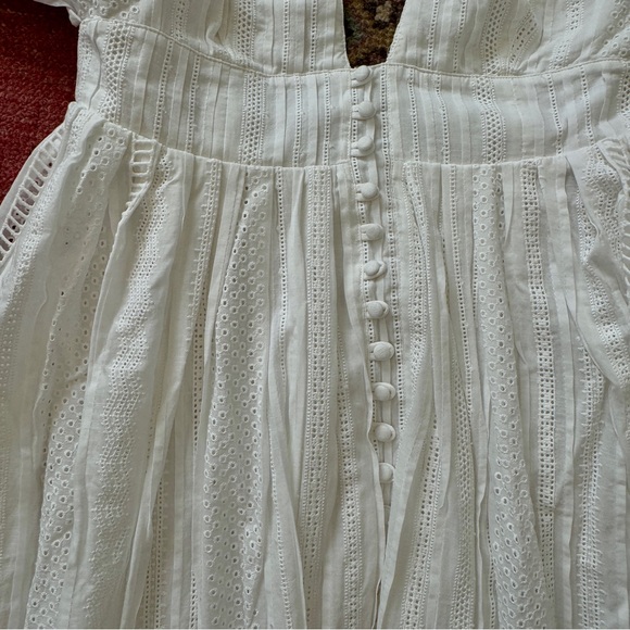 Anthropologie Joslin Backless Linen Maxi Dress Size 8 - Picture 3 of 10